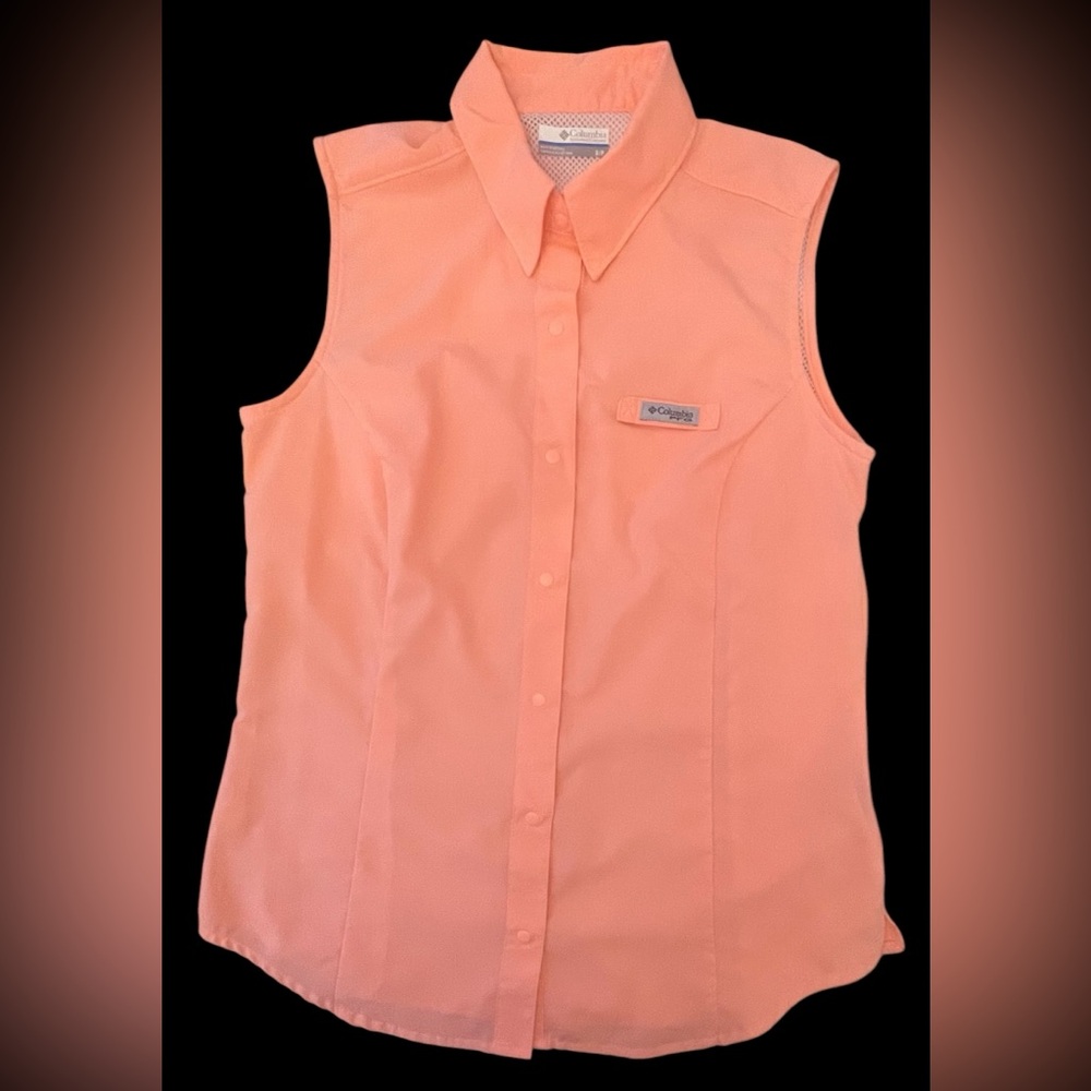 Columbia Peach Sleeveless Shirt